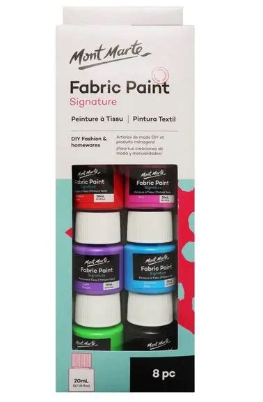 Metallic Fabric Paint Set Signature 8pc x 20ml (0.68 US fl.oz)